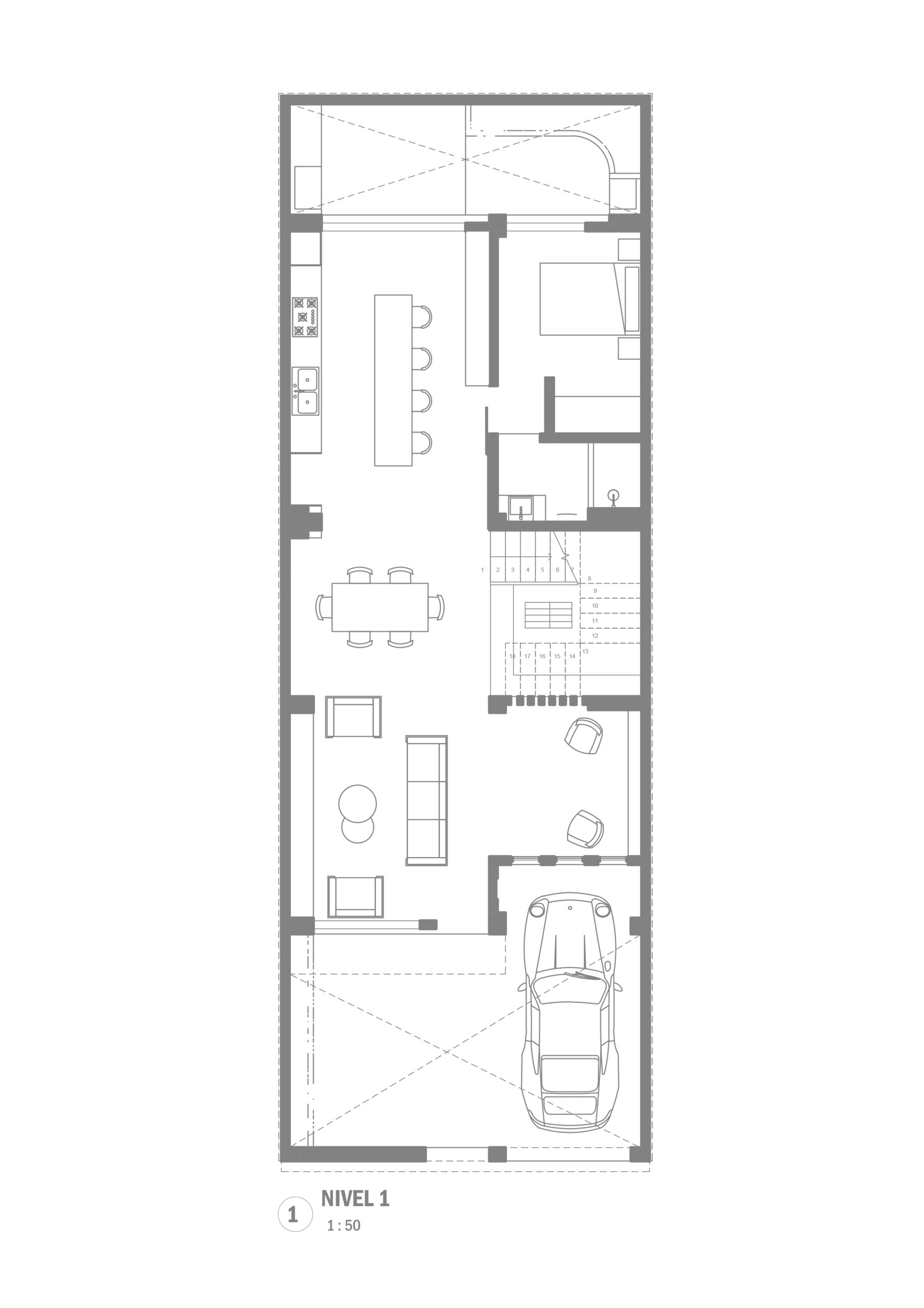 Planta 1 · Proyecto de La Cruz